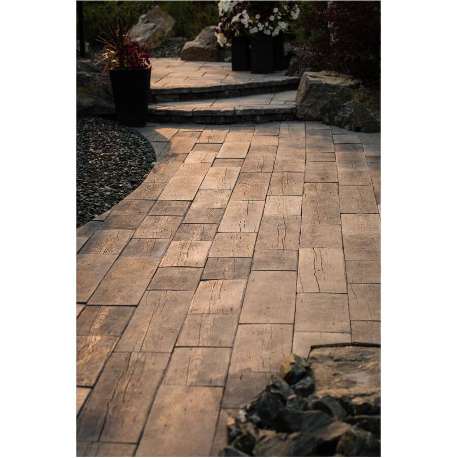 BARKMAN CONCRETE 17" x 10" x 2" Cedar Brown Plank Patio Stone | Home ...