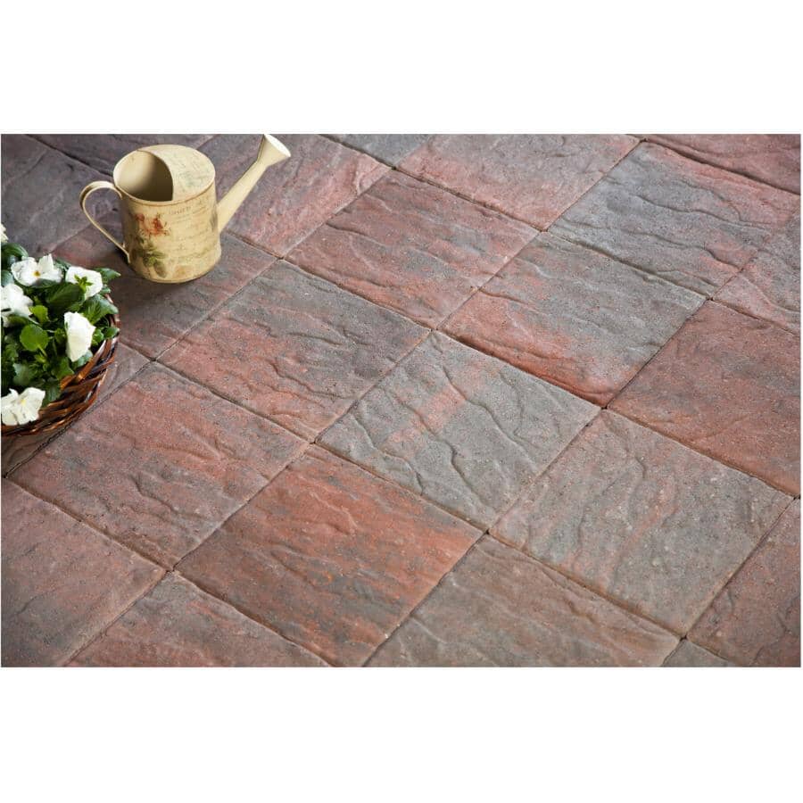 undefined 12" x 12" Value Red Charcoal Patio Stone | Home Hardware