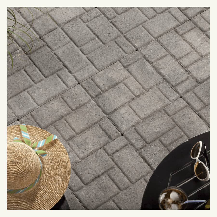 undefined 14" x 14" Old World Natural Charcoal Brick Patio Stone | Home ...
