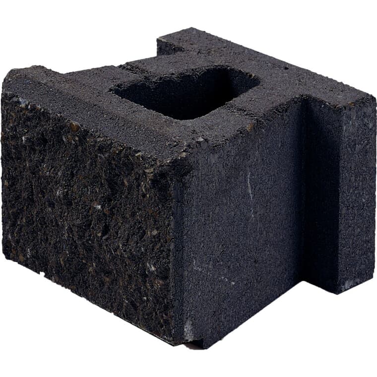 9" x 9-1/2" x 8" Charcoal Standard Allen Block Jumbo Retaining Wall Stone