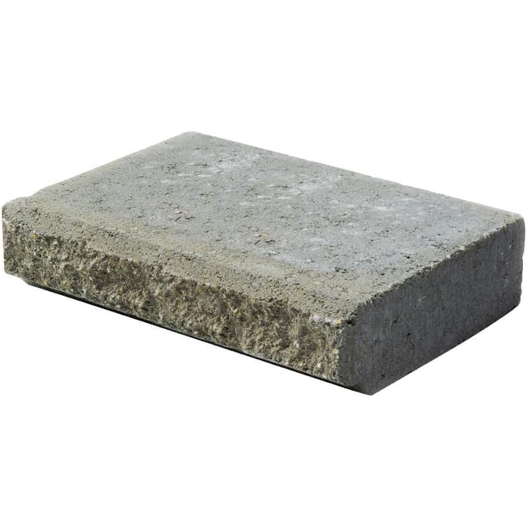 11-3/8" x 11-1/4" x 3-5/8" Grey Allen Block Jumbo Retaining Wall Stone Cap