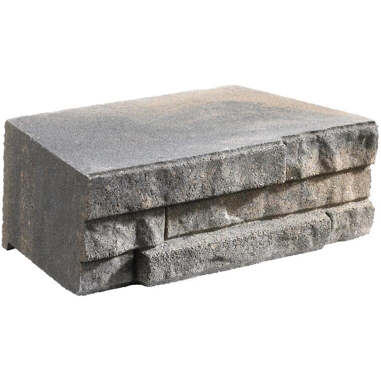 4" x 7" x 12" Chamois Charcoal Ledge Garden Wall Stone