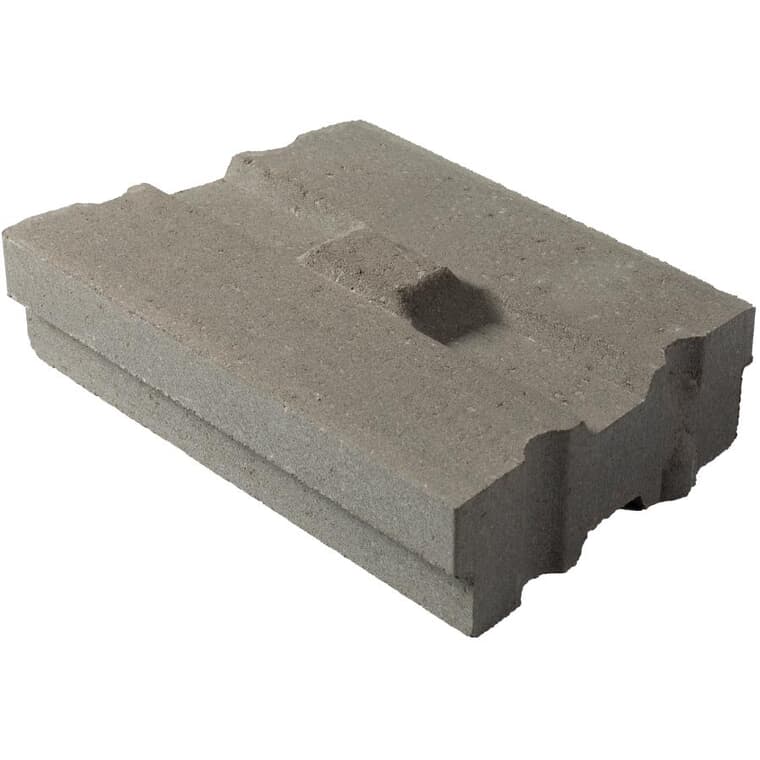 13" x 11" x 3" Grey Zen Retaining Wall Standard Stone
