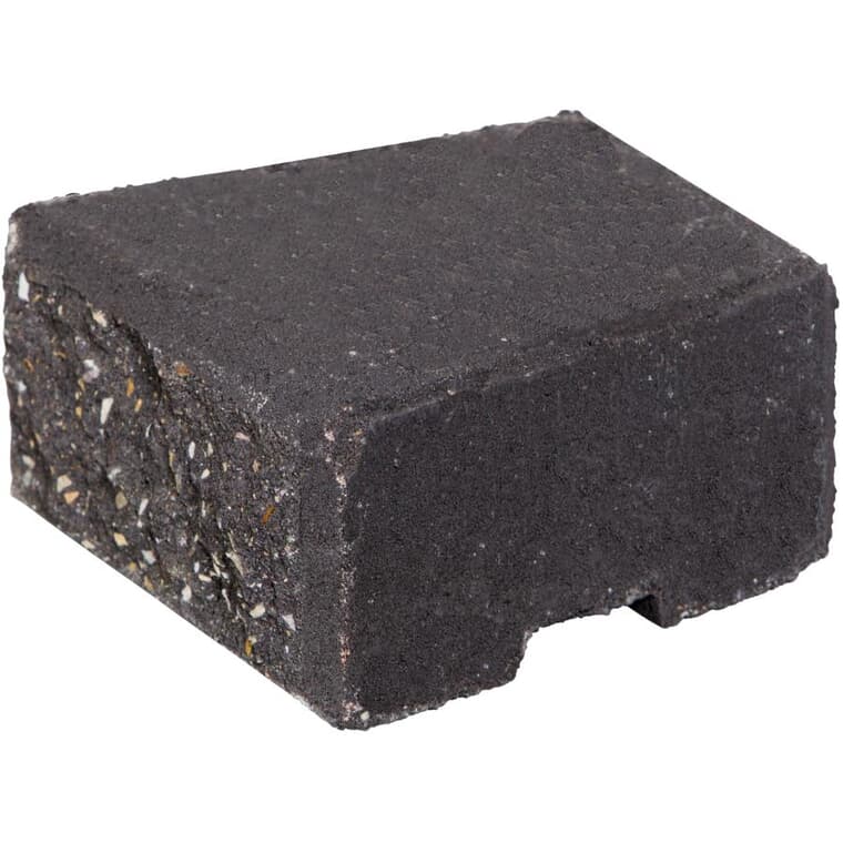 7" x 4" x 8" Stackstone Charcoal Retaining Wall Stone Cap