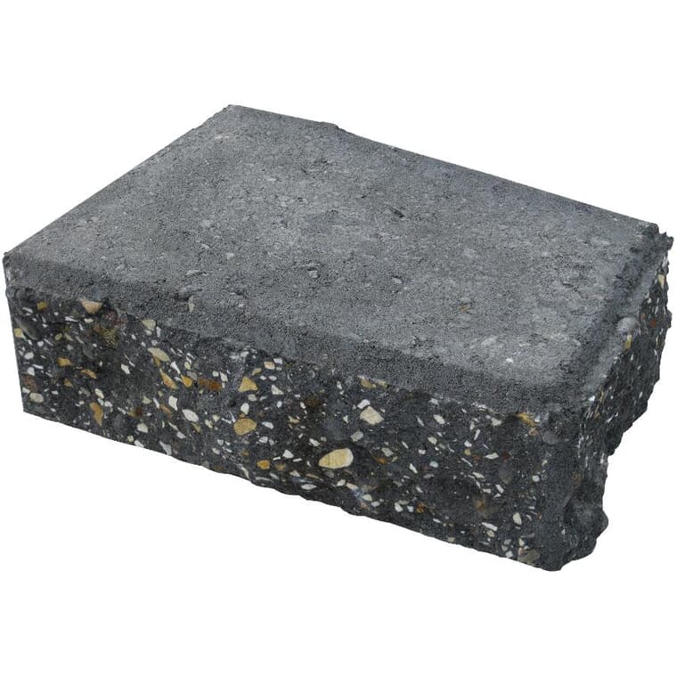 4" x 7" x 11" Stackstone Charcoal Corner Retaining Wall Stone