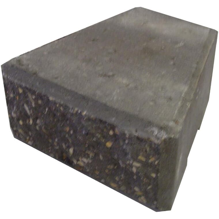 6" x 4" x 8" Stackstone Charcoal Tight Radius Retaining Wall Stone