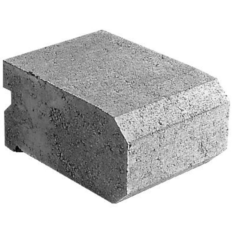 5-5/16" x 8-1/2" x 11" Universal Slope Grey Retaining Wall Stone