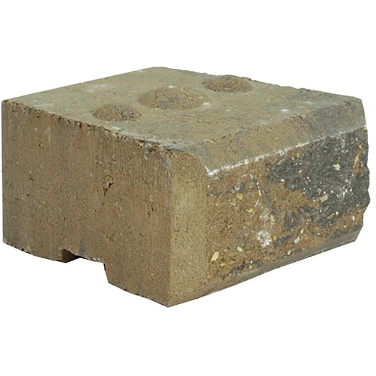 7" x 4" x 8" Stackstone Tan Charcoal Standard Retaining Wall Stone