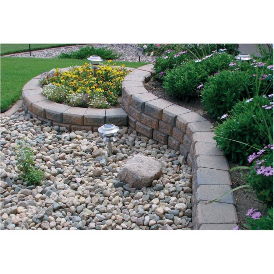 CINDERCRETE 7" x 4" x 8" Stackstone Tan Charcoal Standard Retaining ...