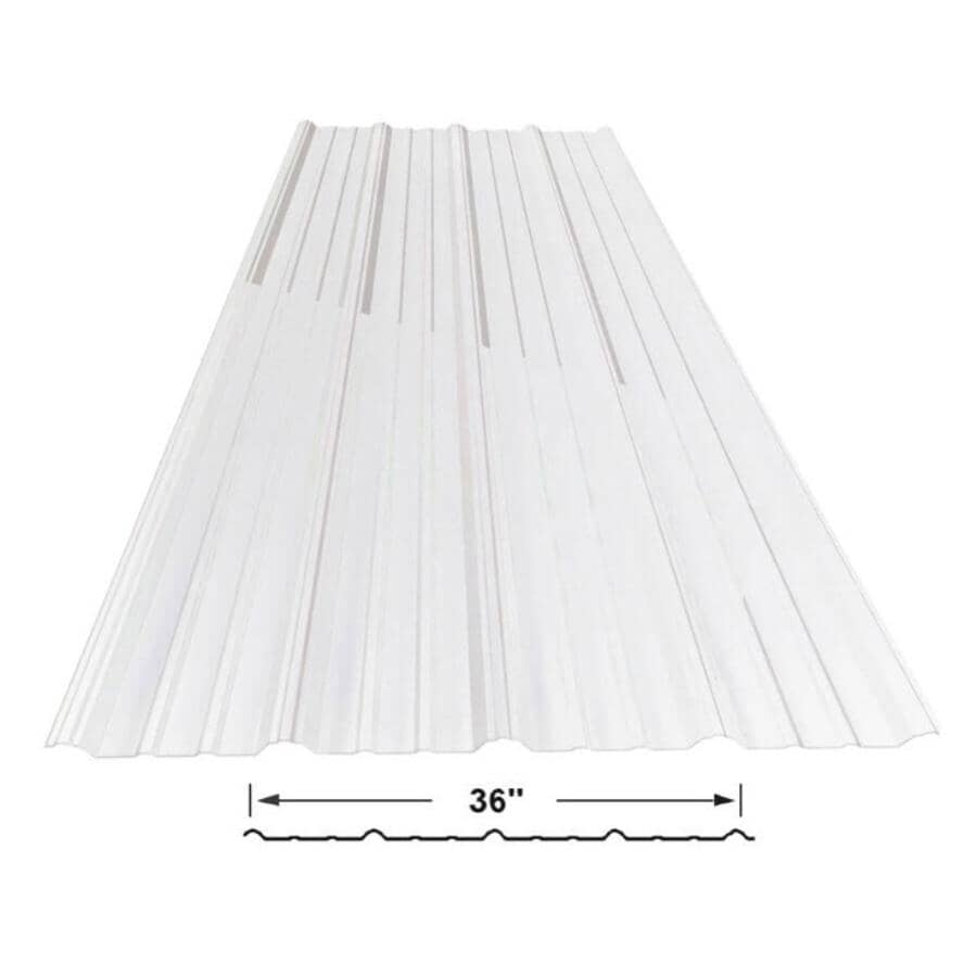 VICWEST 8' Clear Ultravic Polycarbonate Roof | Home Hardware