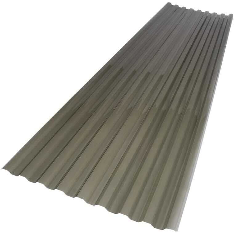 24" x 8' Suntuf Solar Grey Polycarbonate Panel