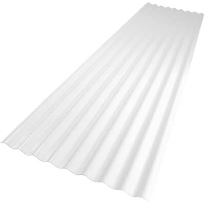 10 Palruf Clear Pvc Panel, Corrugated Plastic Roofing Home Depot
