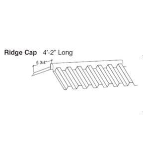 VICWEST 4' PC Suntuf Dark Green Ridgecap | Home Hardware