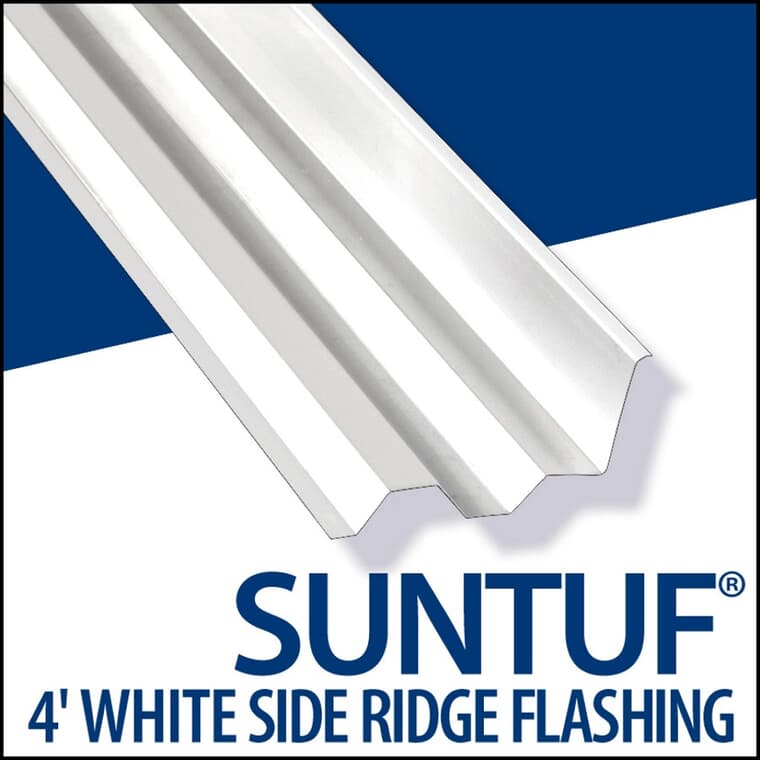 4' PC Suntuf White Side Ridge