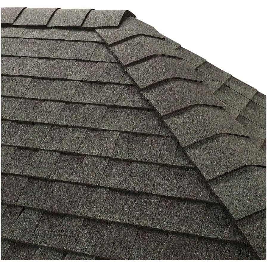 Gaf Ridge Caps GAF Hunter Green Timbertex Ridge Cap Fibreglass Shingle | Home Hardware