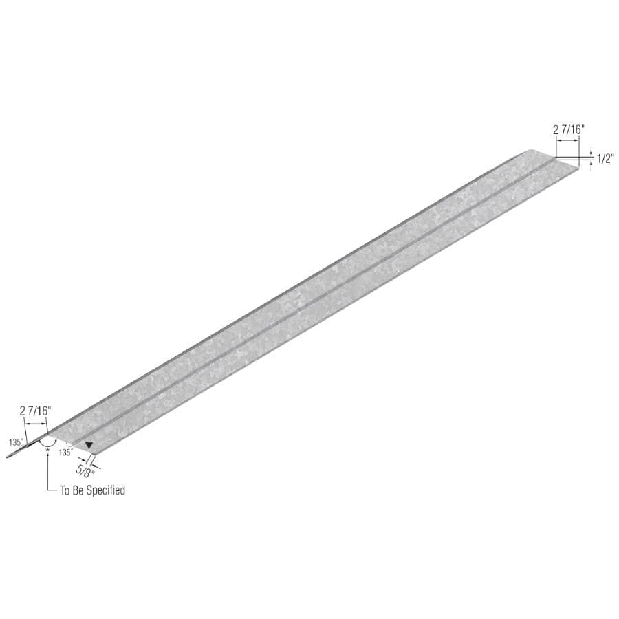 VICWEST 10' Galvanized RR/FR-6 Metal Ridge Cap | Home Hardware