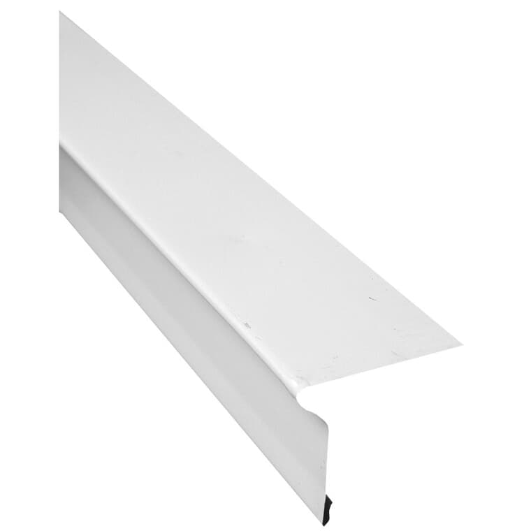 Garniture en métal de 3-3/4 po x 9,84 pi, blanc