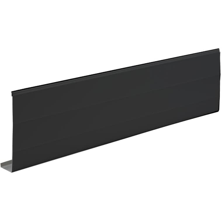 1" x 6" x 10' Flat Black Ribbed Aluminum Fascia