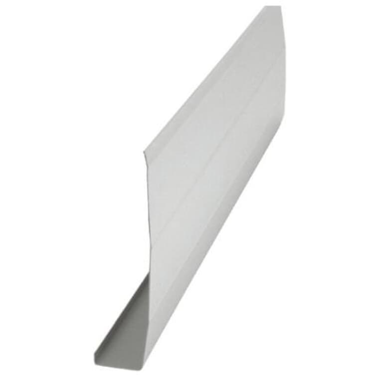 Fascia en aluminium nervuré de 1 po x 6 po x 10 pi, Eco K, blanc