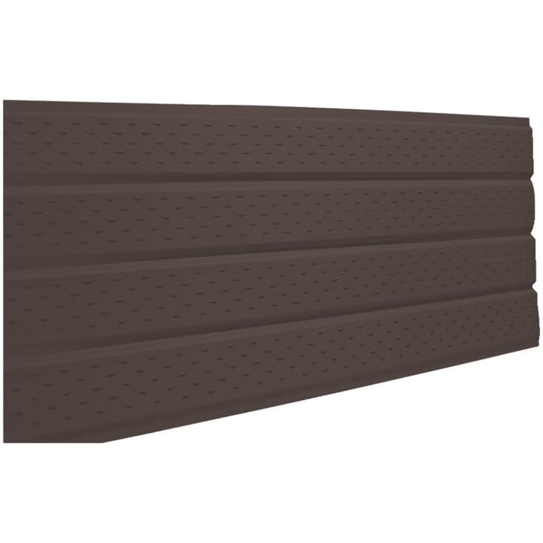 16" x 12' Dark Drift 4 Panel Vented Aluminum Soffit
