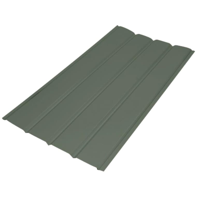 16" x 12' Moonlit Moss 4 Panel Plain Aluminum Soffit