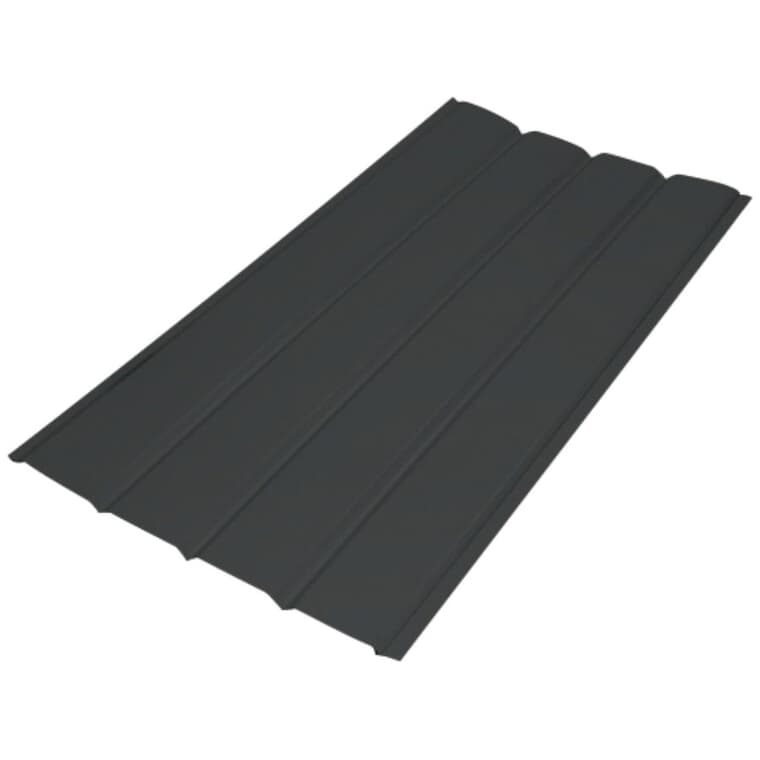 16" x 12' Iron Ore 4 Panel Plain Aluminum Soffit