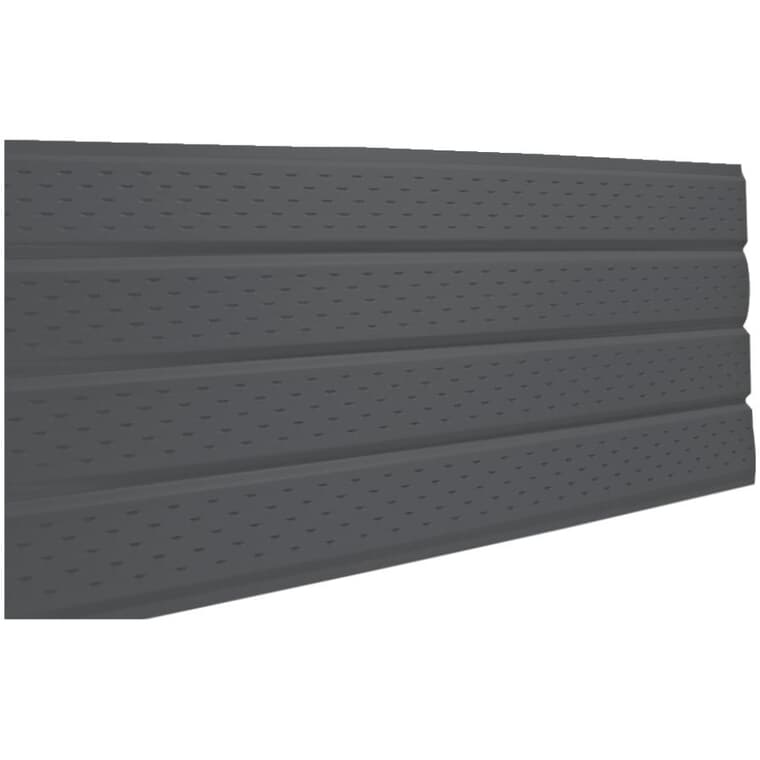 16" x 12' Graphite 4 Panel Vented Aluminum Soffit