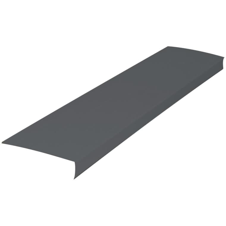 1" x 6" x 10' Graphite Ribbed Aluminum Fascia