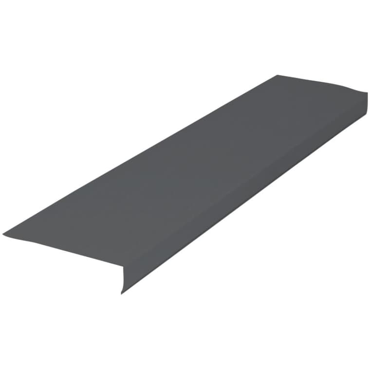 1" x 8" x 10' Graphite Ribbed Aluminum Fascia