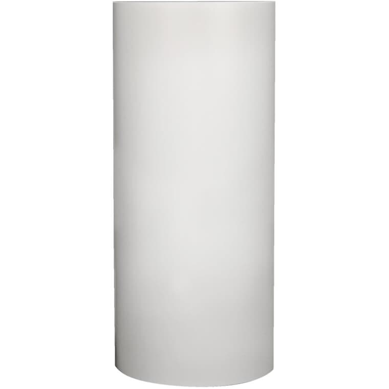 Rouleau d'aluminium de 24 po x 1 pi, blanc maritime
