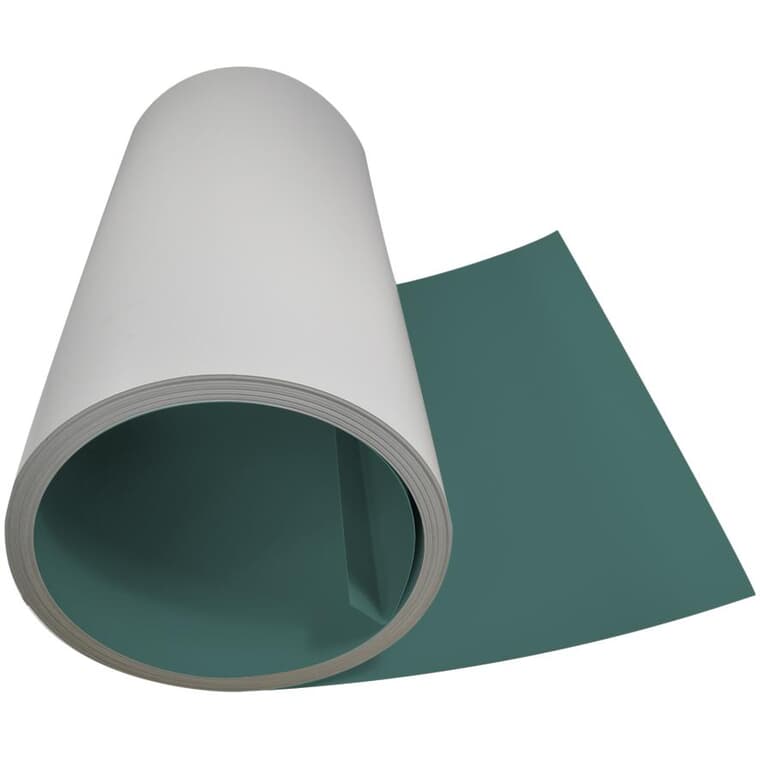 24" x 98.5' Green/White Aluminum Flatstock