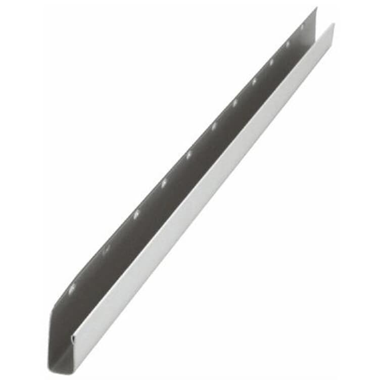 1/2" x 12' Aluminum Soffit Econo J-Trim - White