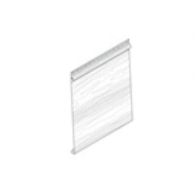 Parement horizontal texturé en aluminium de 8 po x 12 pi 1 po, blanc