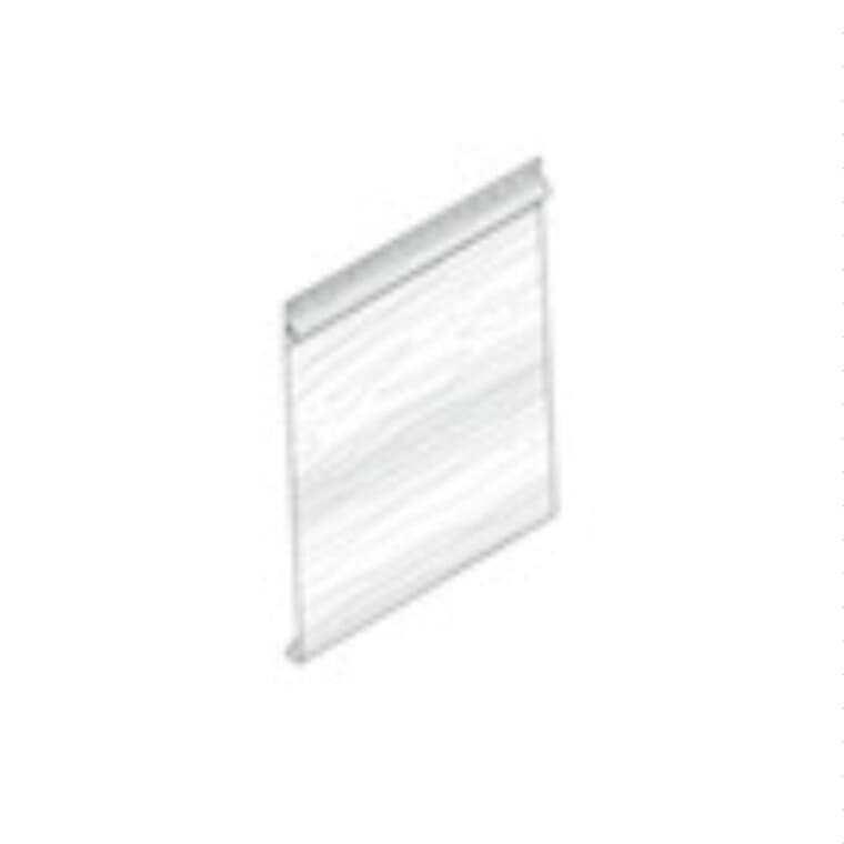 Parement horizontal en aluminium de 8 po x 12 pi 1 po, blanc uni