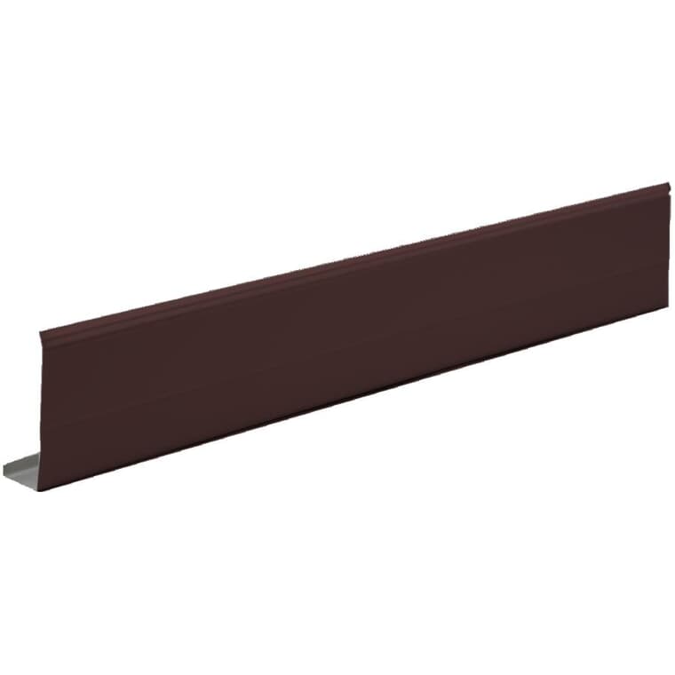 1" x 4" x 10' Chocolate Brown Ribbed Aluminum Fascia