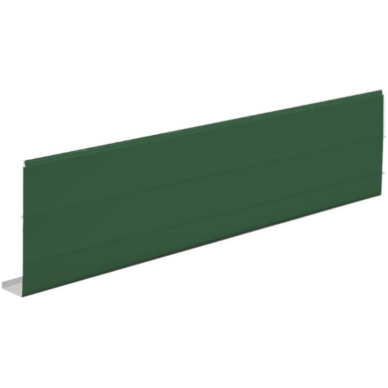1" x 6" x 9'10" Forest Green Ribbed Aluminum Fascia