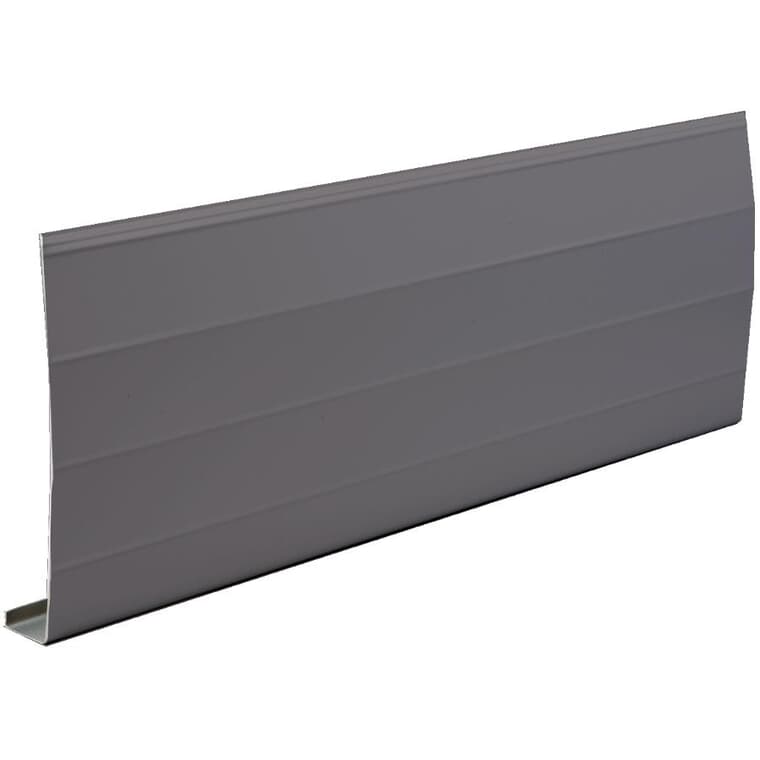 1" x 8" x 9'10" Charcoal Ribbed Aluminum Fascia