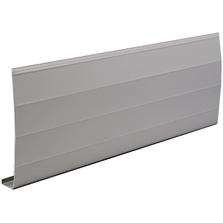 1" x 8" x 9'10" Pearl Grey Ribbed Aluminum Fascia