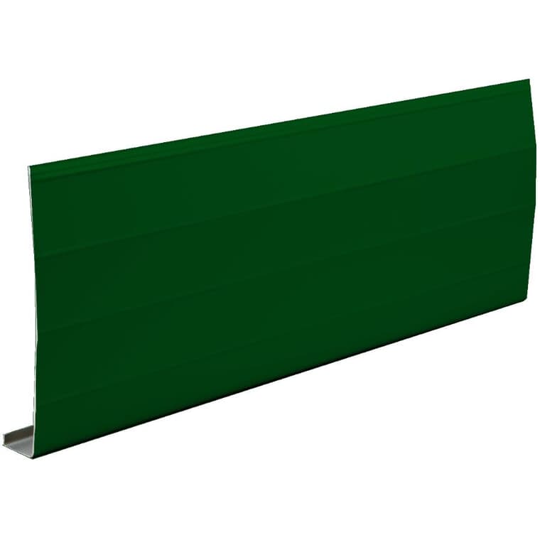 1" x 8" x 10' Forest Green Ribbed Aluminum Fascia