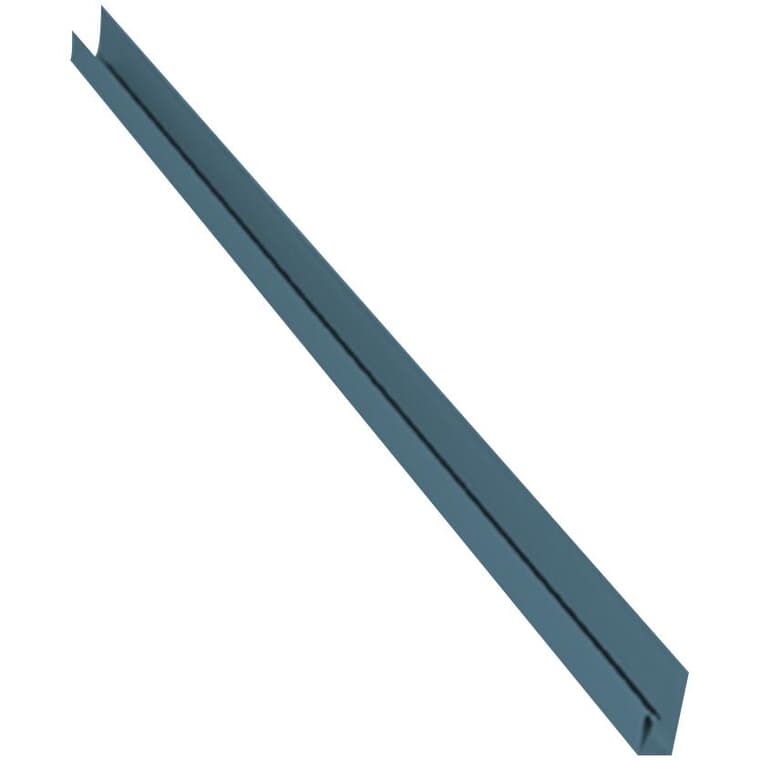 3/8" x 12' Wedge Blue Aluminum Soffit J-Trim