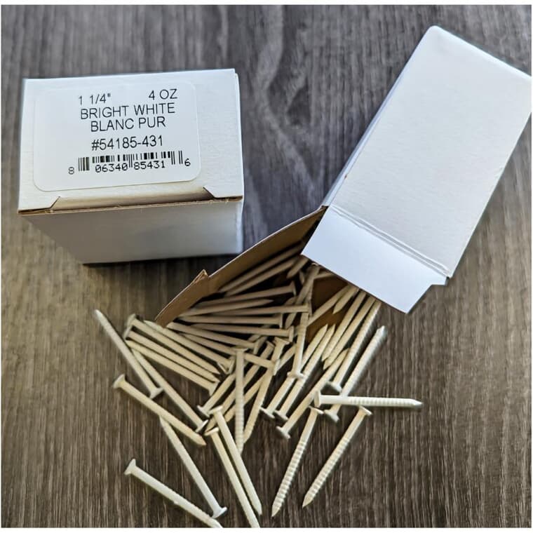 113g 1-1/4" White Aluminum Nails