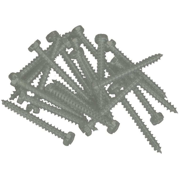 100 Pack 6" x 5/8" Sable Pan Head Screws, for Aluminum Soffit and Fascia