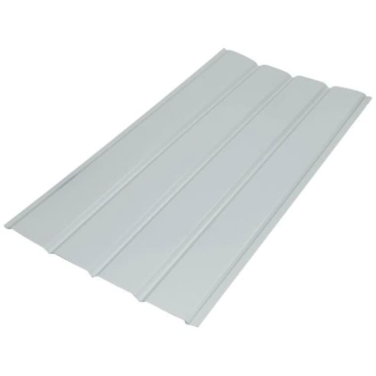 16" x 12' Dover Grey 4 Panel Plain Aluminum Soffit