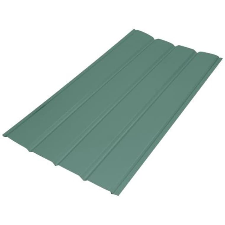 16" x 12' Ivy Green 4 Panel Plain Aluminum Soffit