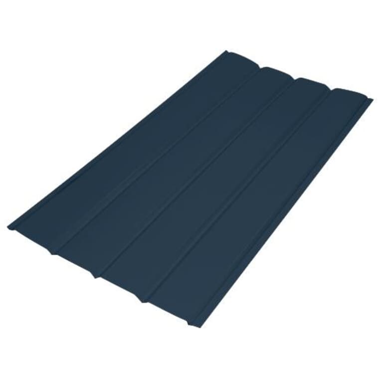 16" x 12' Old World Blue 4 Panel Plain Aluminum Soffit