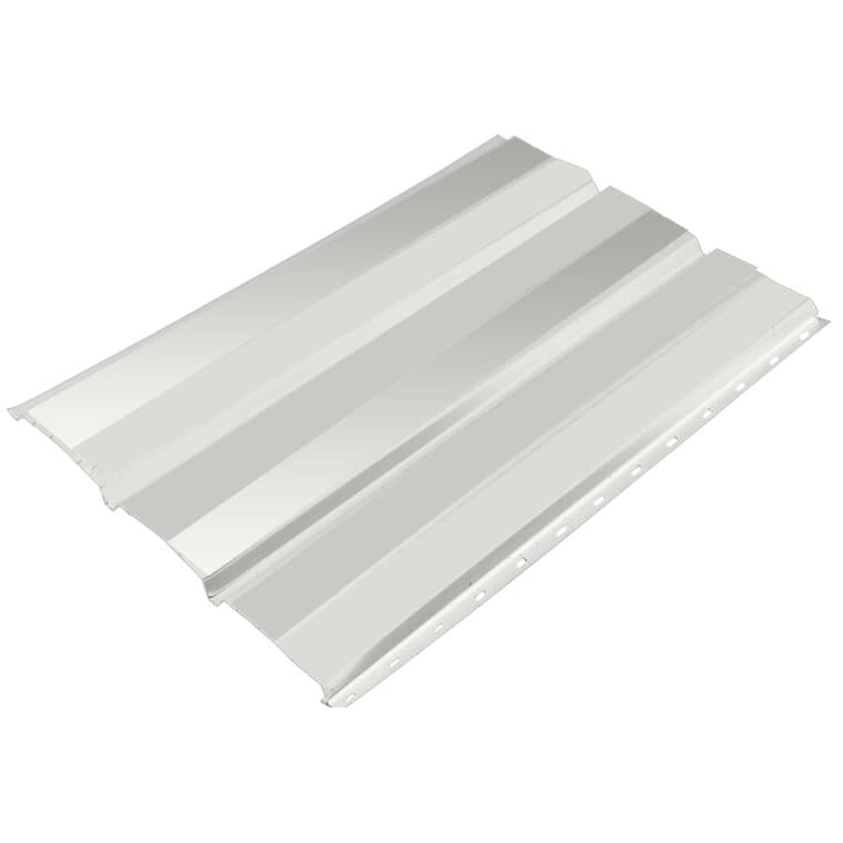 16" x 12' Linen SP600P Plain Aluminum Soffit