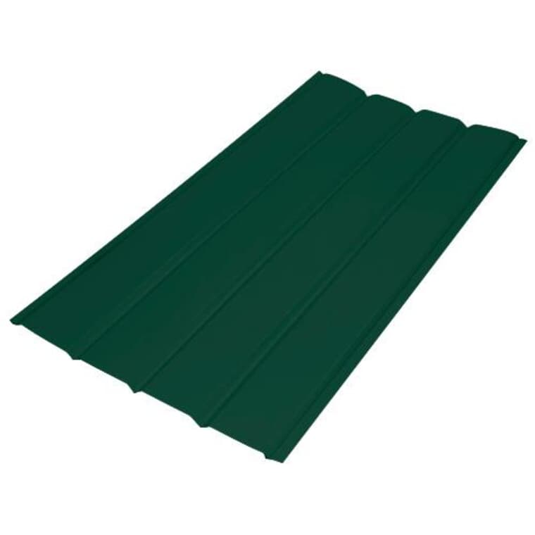 16" x 12' Forest Green 4 Panel Plain Aluminum Soffit