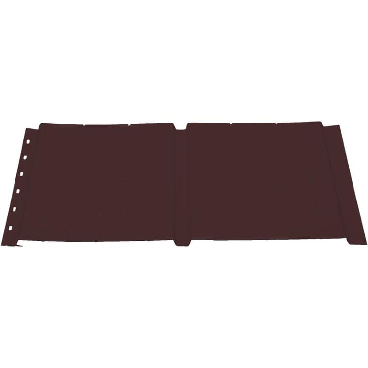 16" x 12' Chocolate Brown Semi Gloss SP100V Vented Aluminum Soffit