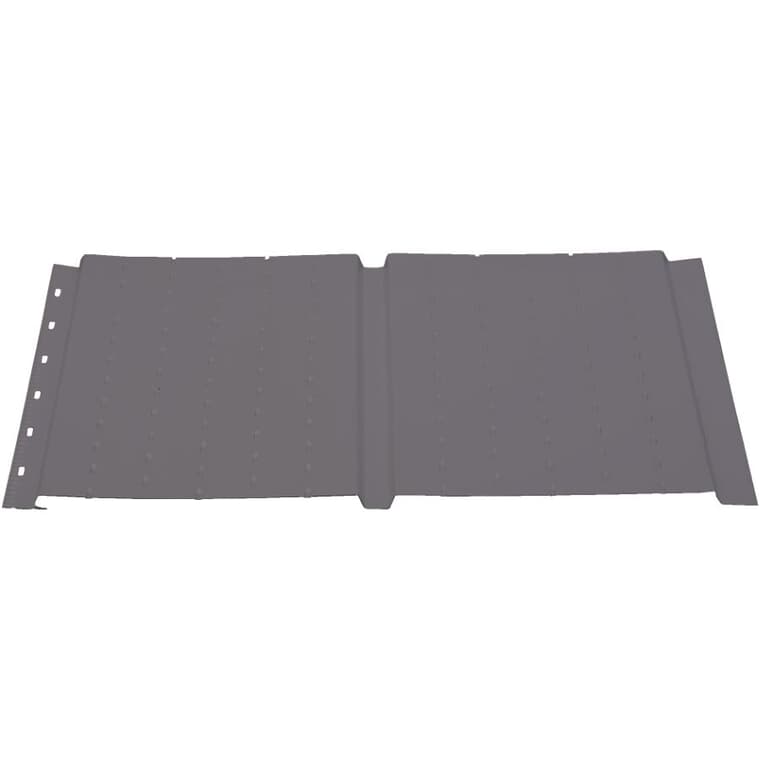 16" x 12' Charcoal SP600P Plain Aluminum Soffit