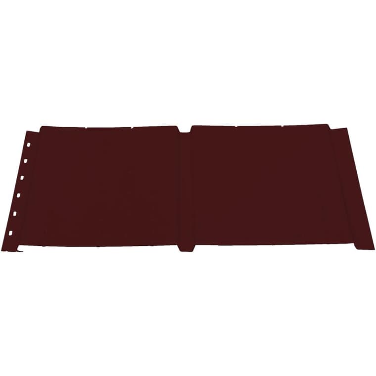 16" x 12' Chocolate Brown Semi Gloss SP600P Plain Aluminum Soffit